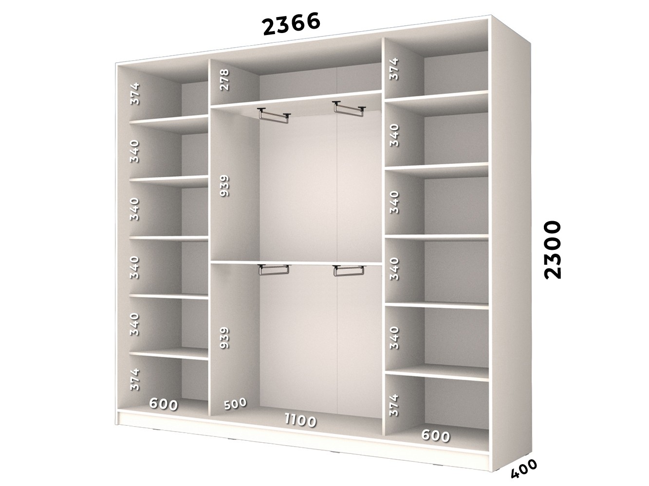 шк23424с2 Шкаф купе шк23424с2
