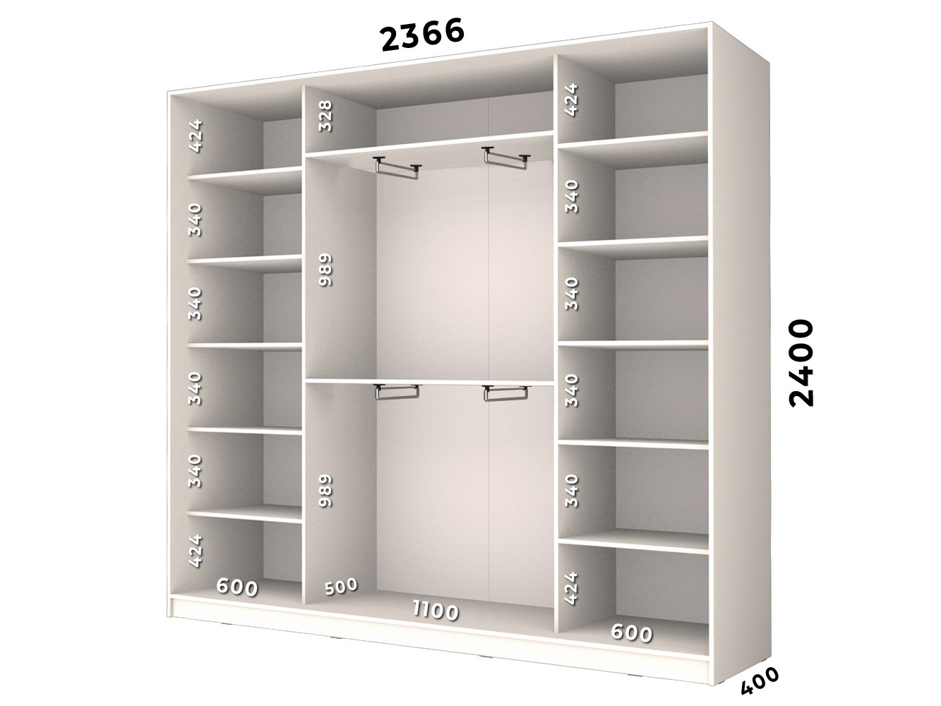 шк24424с2 Шкаф купе шк24424с2